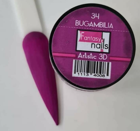 ACRILICO #34 BUGAMBILIA FANTASY NAILS